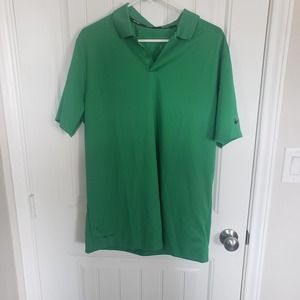 Nike golf dri fit men's size large color green